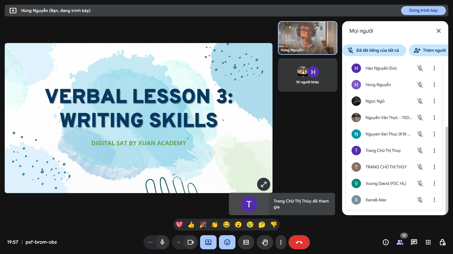 Lớp học Digital SAT Online tại Xuan Academy